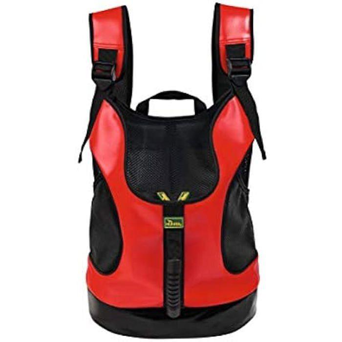 Taylor Dog and Cat Backpack - Carrier and Travel Bed - Red - One Size