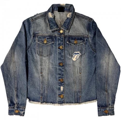The Rolling Stones Womens/Ladies Script Denim Jacket
