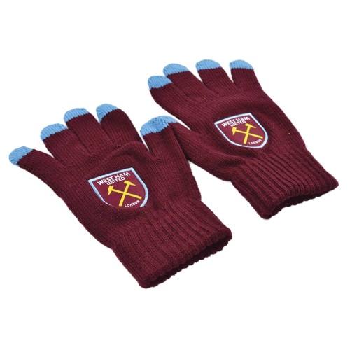 West Ham United FC Unisex Adult Knitted Gloves