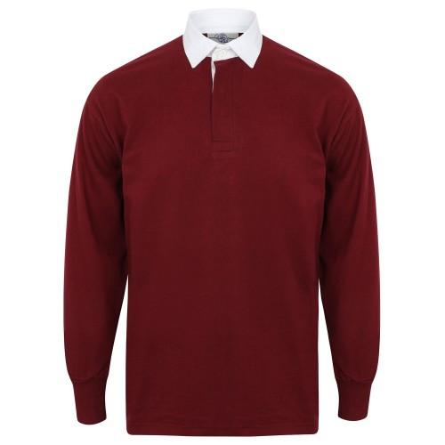 Front Row Long Sleeve Classic Rugby Polo Shirt