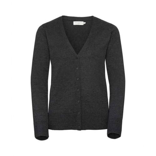 Russell Collection Womens/Ladies Knitted V Neck Cardigan