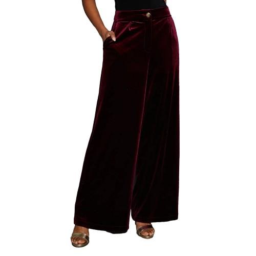 Principles Womens/Ladies Velvet Wide Leg Trousers