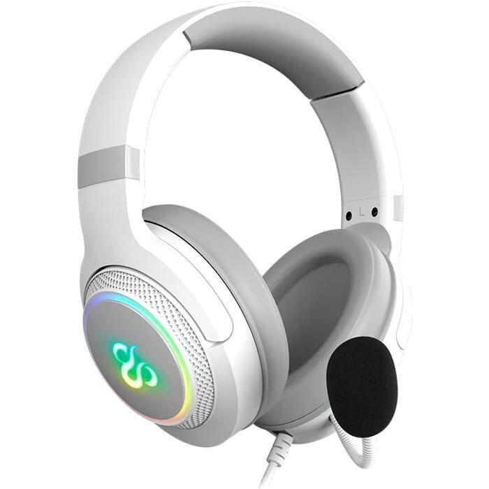 Gaming Headset - NEWSKILL - Sobek 7.1 V2 - Integrated Microphone - RGB - Wired - White