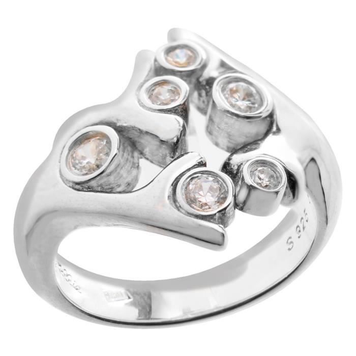 Ring - Folli Follie - 3R9S170C-54 - Stainless Steel - Size 14 - Chic Elegance