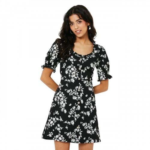 Dorothy Perkins Womens/Ladies Ditsy Print Tie Back Petite Mini Dress