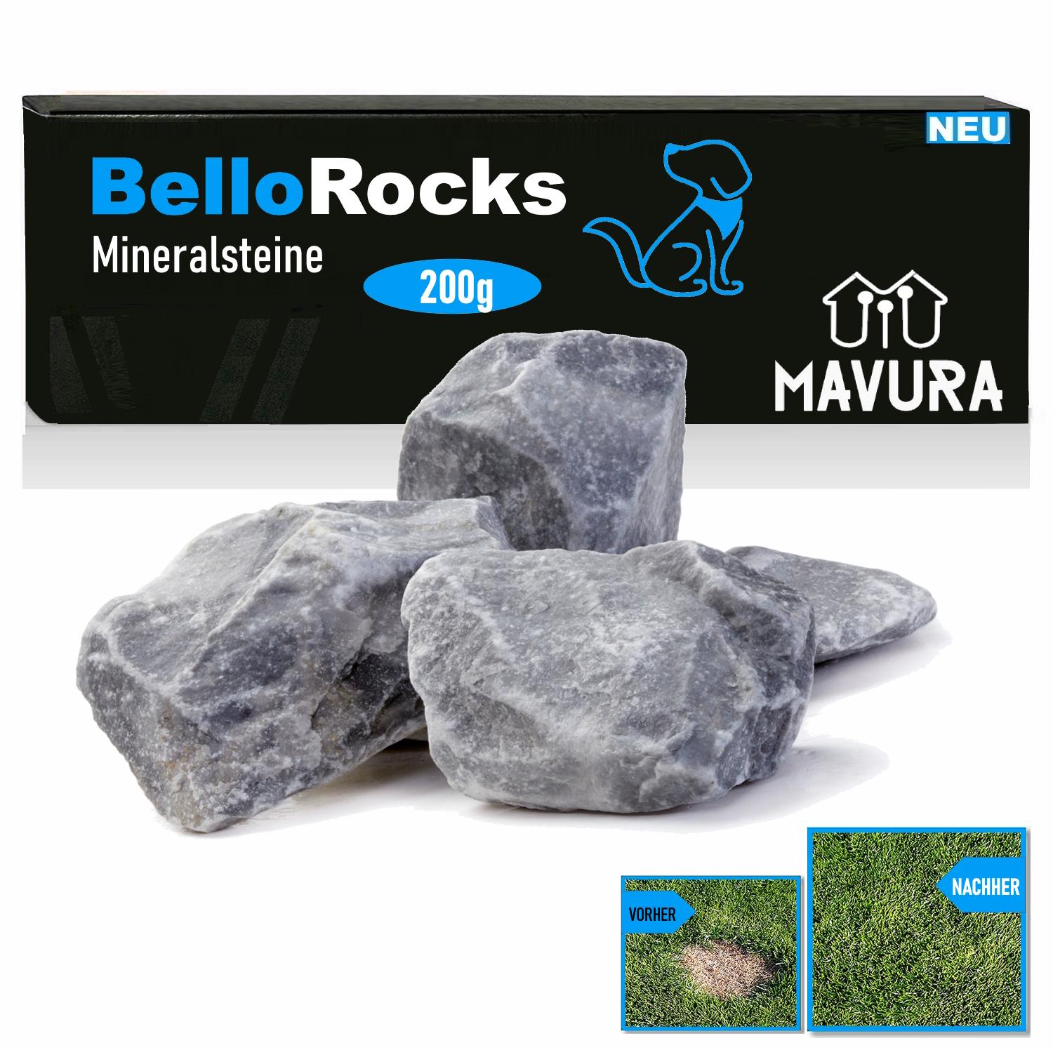 BELLOROCKS Mineral Stones Against Yellow Lawn Caused by Dog Urine Water Stones 200g