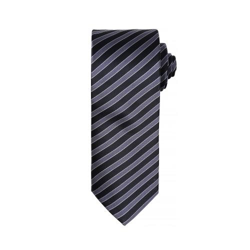 Premier Mens Double Stripe Pattern Formal Business Tie