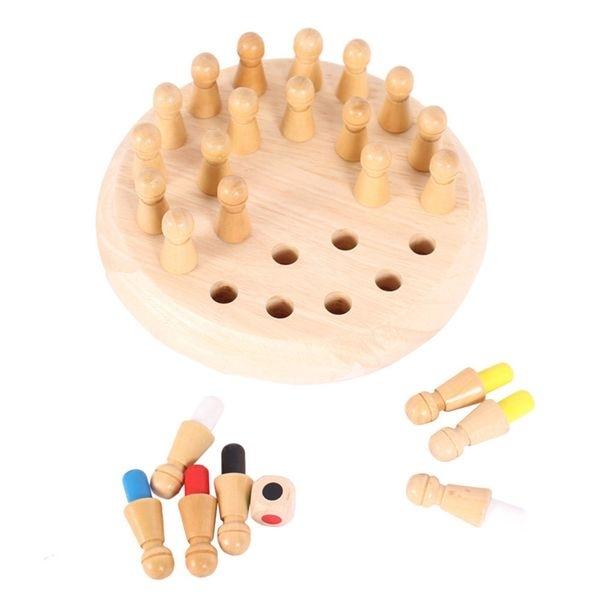 Wooden Memory Game Board with 24 Montessori Game Pawns