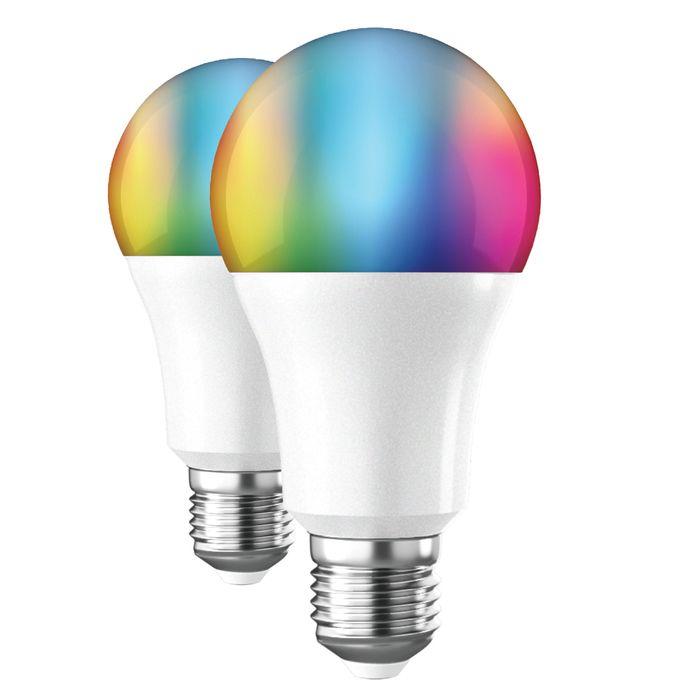 Connected LED Bulbs – A60 – E27 – RGB+CCT – Pack of 2