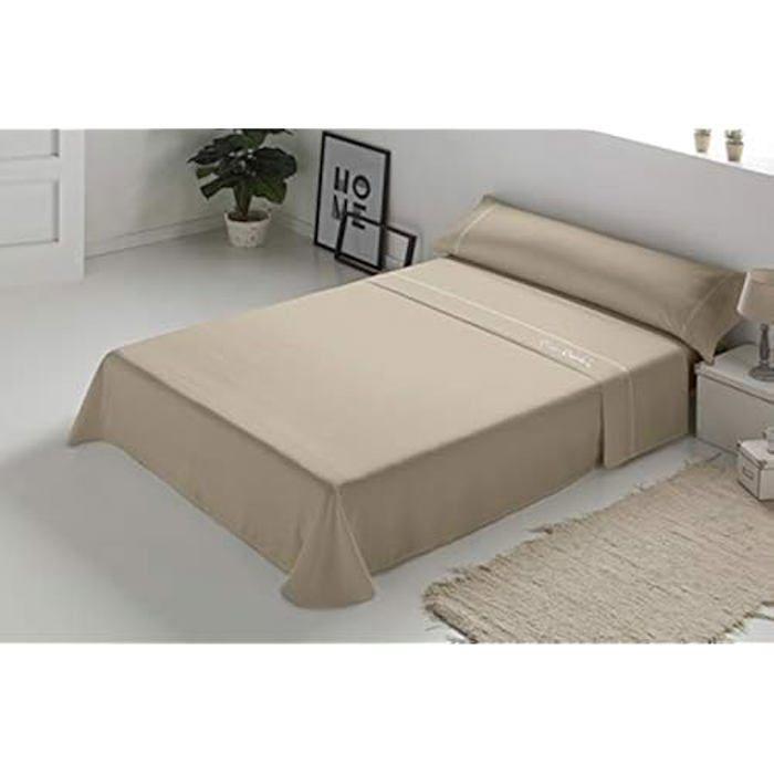 Pierre Cardin Arcadia Bed Set - 180 Thread Count Percale Cotton - Brown - 150 Cm Bed