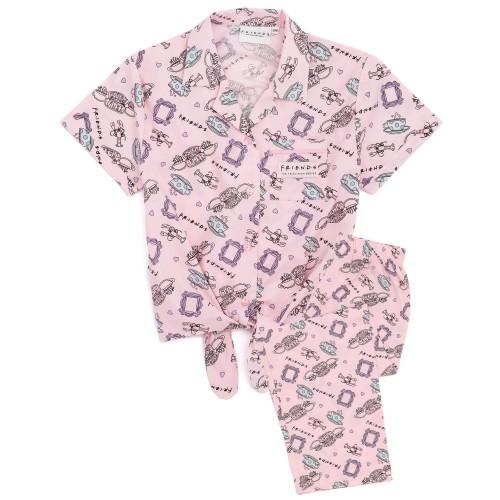 Friends Girls Short-Sleeved Pajama Set