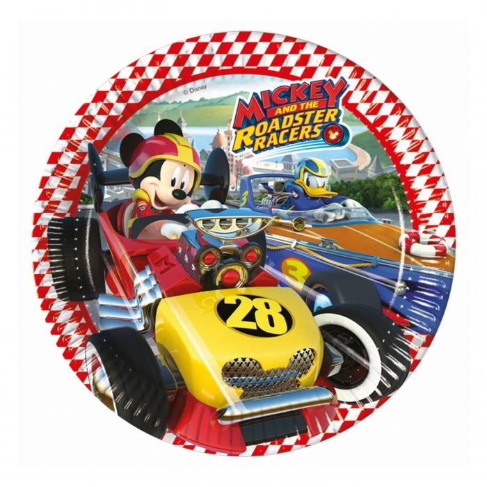 Mickey Mouse And The Roadster Racers Racing Driver Mickey Mouse Disposable Plates (Pack of 8)