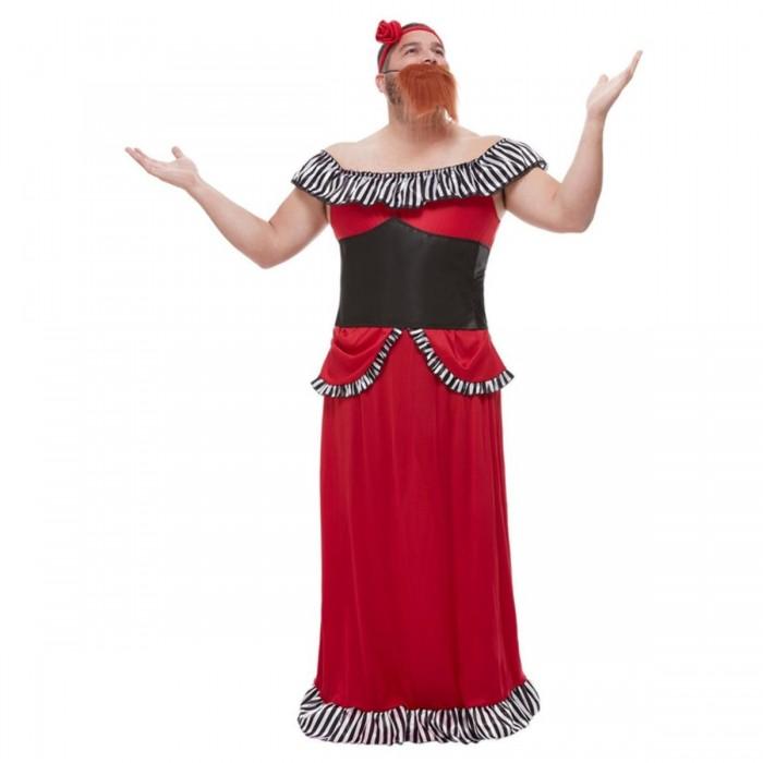 Smiffys Mens Bearded Lady Costume Set