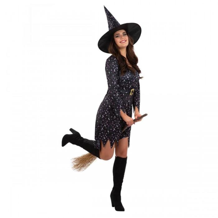 Smiffys Womens/Ladies Moon & Stars Witch Costume