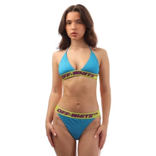 Off White Womens/Ladies Logo Bikini Set