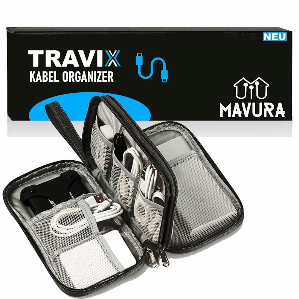 TRAVIX Cable Organizer Bag Storage Bag Cable Bag Travel Accessories