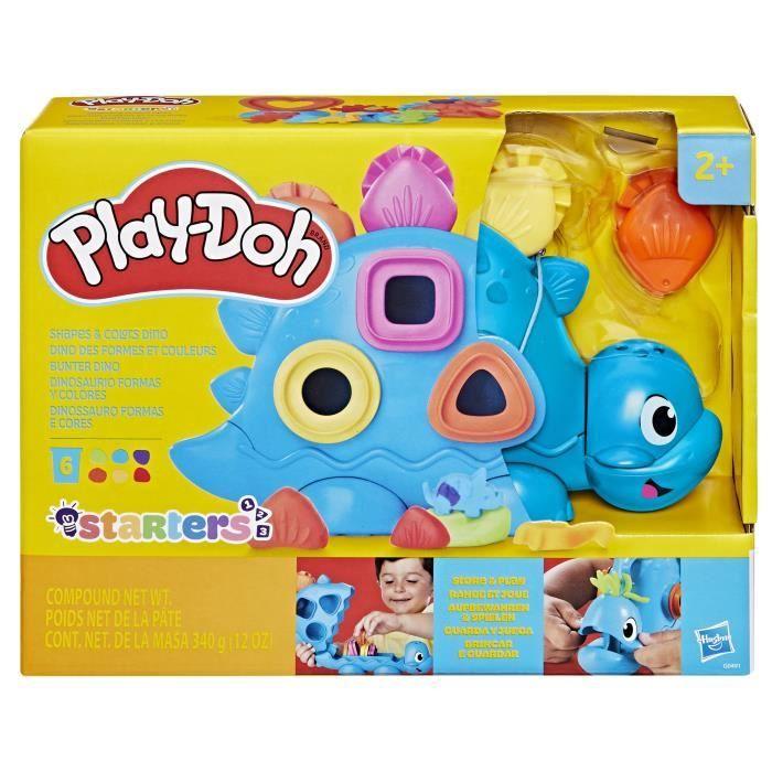 Play-Doh Starters Dino of Shapes and Colors, Creative Modeling Clay for Children, from 2 Years Old