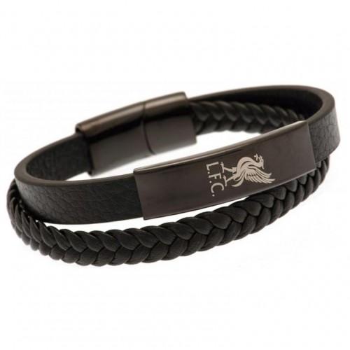 Liverpool FC Leather Crest Bracelet