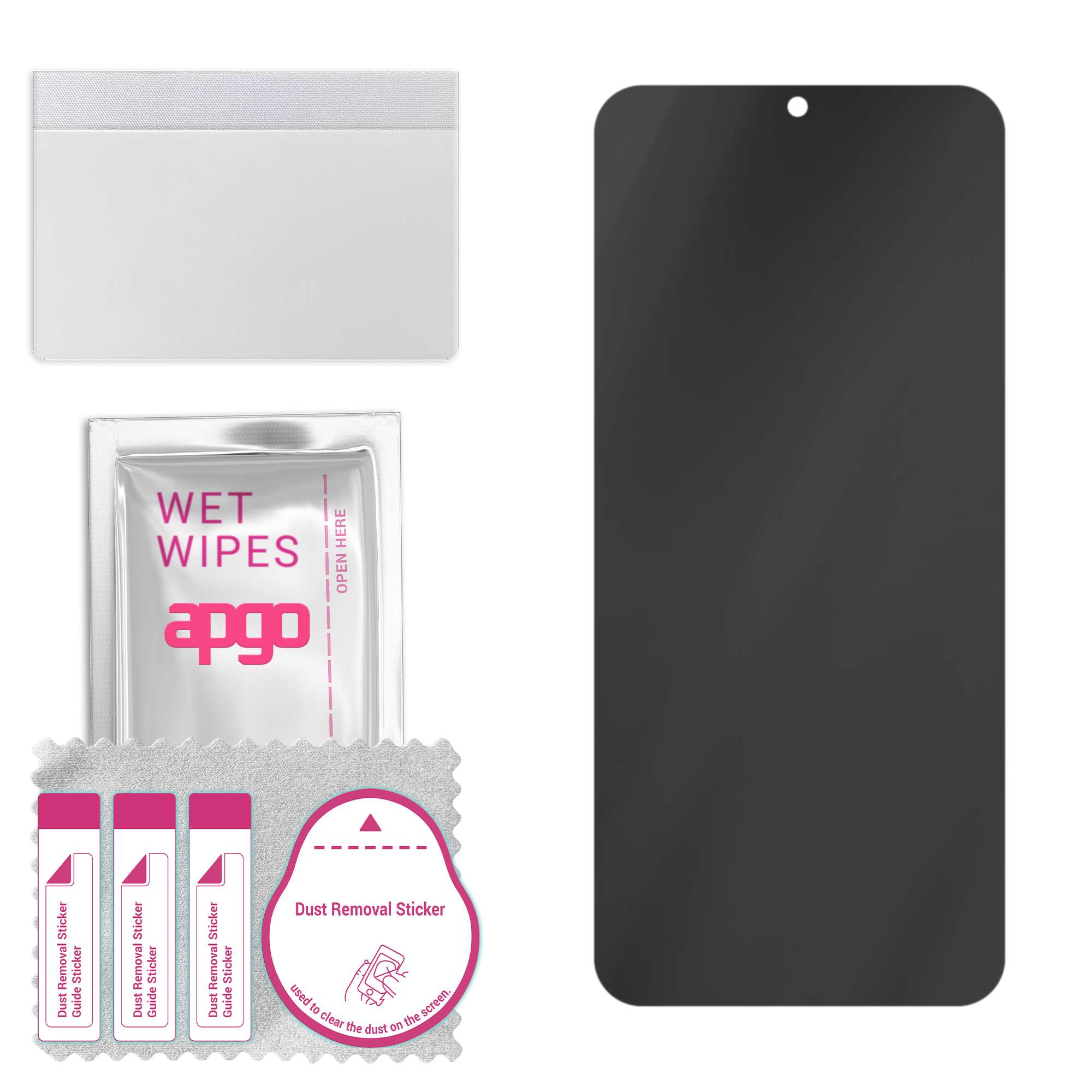 apgo Privacy Matte Hybrid Protective Glass Compatible with Oukitel K12, Flexible Nano Glass, Great Replacement for Tempered Glass, Scratch-resistant, 