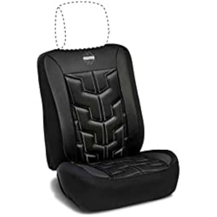Seat Back - MOMO - Black-Grey Racing - Padded Comfort - Universal Size - Easy To Clean