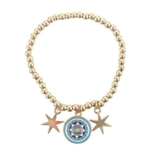 Something Different All Seeing Eye Beaded Charm Bracelet