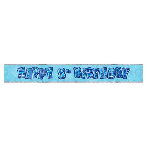 Unique Party Childrens Happy Birthday Glitz Foil Banner