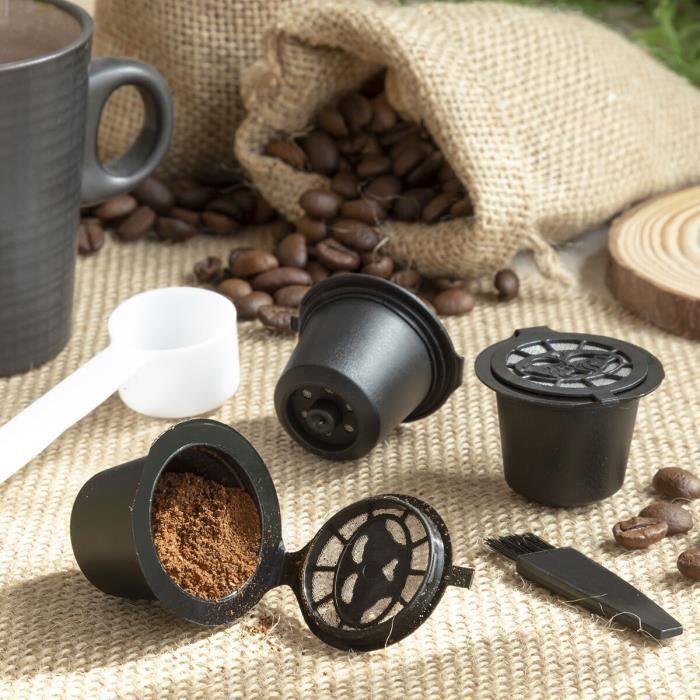 Reusable Coffee Capsules - Recoff - 3 Pcs - Black - Eco-responsible - Compatible Nespresso