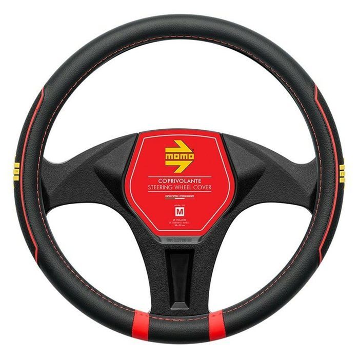 Steering Wheel Cover - Momo - Ø 38-39 Cm - Multicolored - One Size - 20x30x2 Cm
