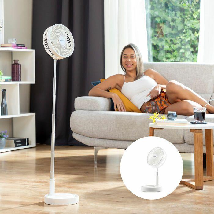 Fan - InnovaGoods - Fandle - Rechargeable - Foldable - 4 Speeds