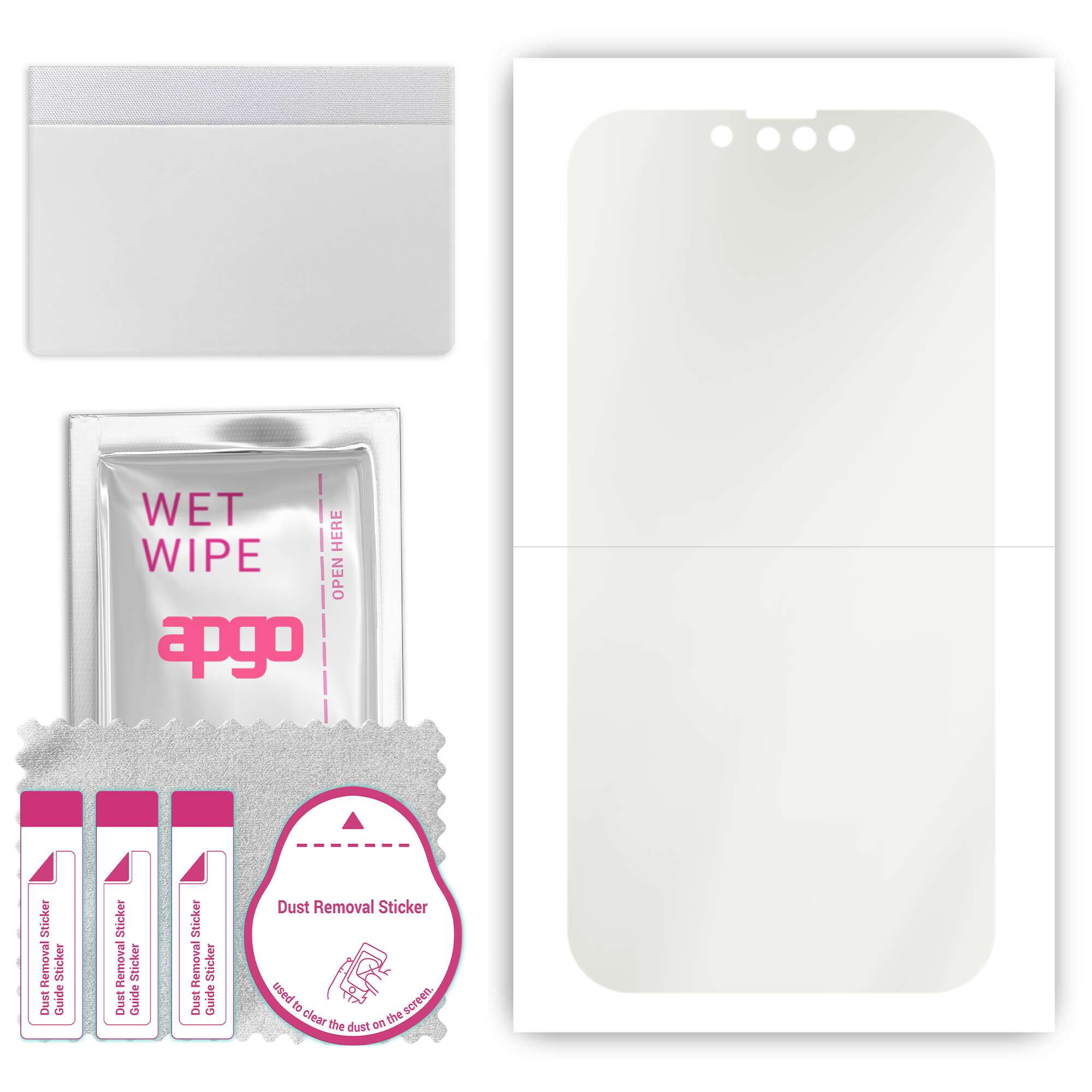 apgo Hydrogel Matte Screen Protector for Apple iPhone 14, Hydrogel Film, Flexible, Soft TPU with Positioning Layer Easy Installation