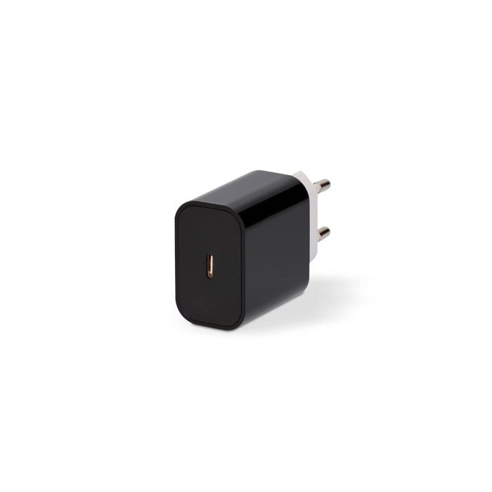 20W USB C Charger - PHONEKIT CONTACT - Power Delivery - Black - Compact - USB C Compatible - Fast Charging