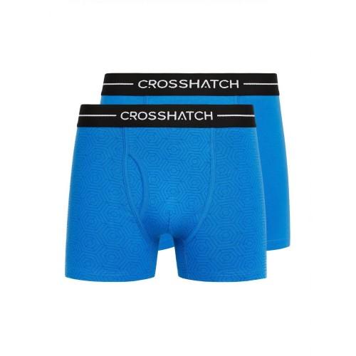 Crosshatch Mens Hexter Boxer Shorts (Pack Of 2)