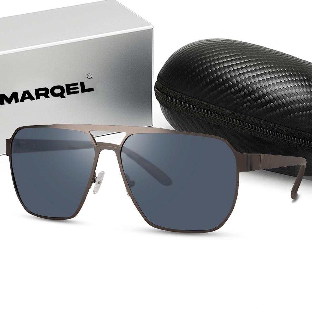 MARQEL Modern Metal Aviator Sunglasses L6581 –  UV400 Lenses, Premium Gift Packaging