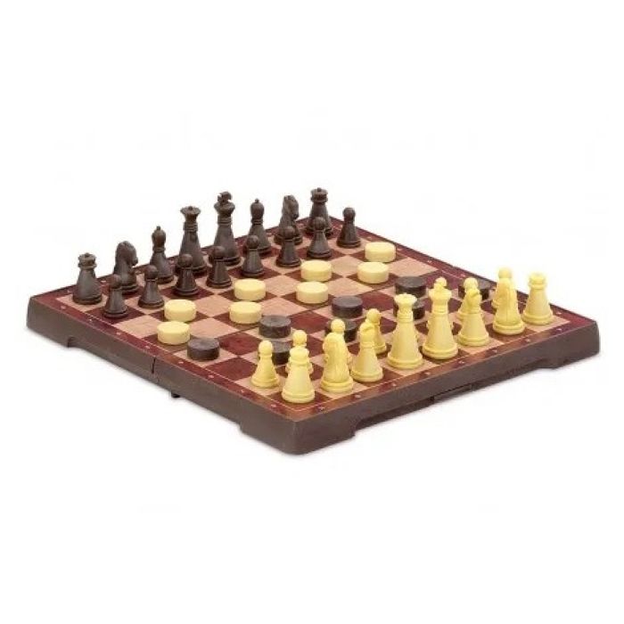 Board Game for the Whole Family - Magnetic Chess and Checkers