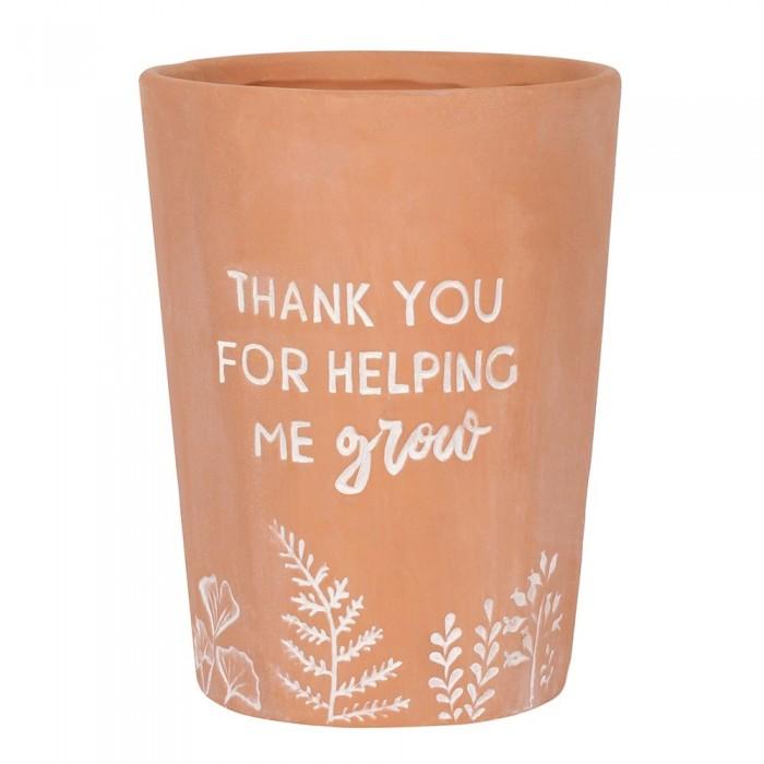 Something Different Thank You For Helping Me Grow Terracotta Plant Pot