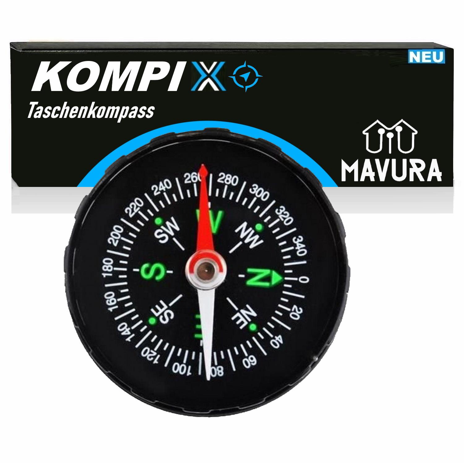 KOMPIX Mini Outdoor Compass Marching Compass Hiking Car Bicycle Pocket Compass