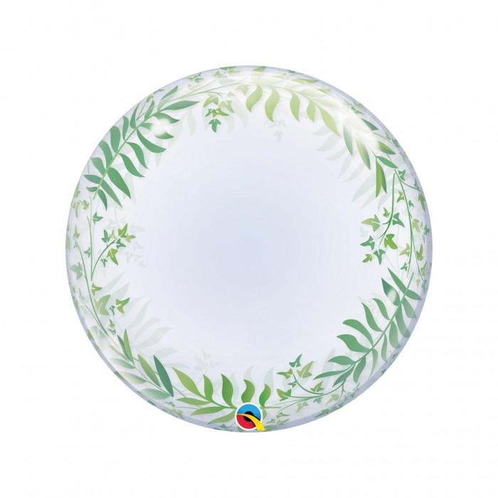Qualatex Elegant Greenery Art Deco Bubble Balloon