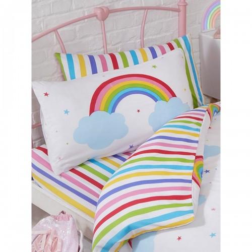 Rapport Childrens/Kids Rainbow Fitted Sheet Set