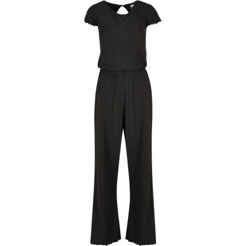 Urban Classics Womens/Ladies Ribbed Wide Leg Jumpsuit