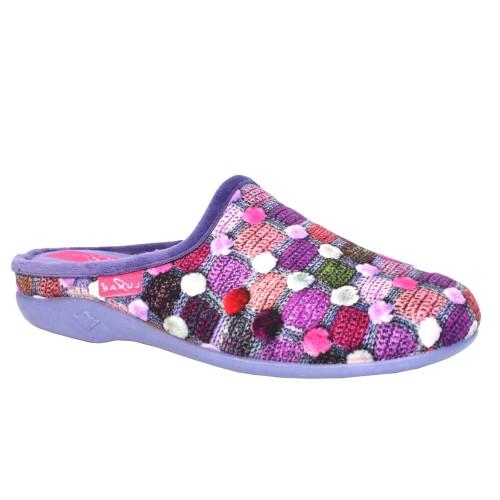 Lunar Womens/Ladies Crackle Slippers