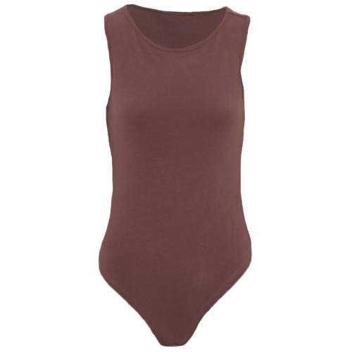 BRAVE SOUL Womens/Ladies Scoop Neck Racer Back Bodysuit