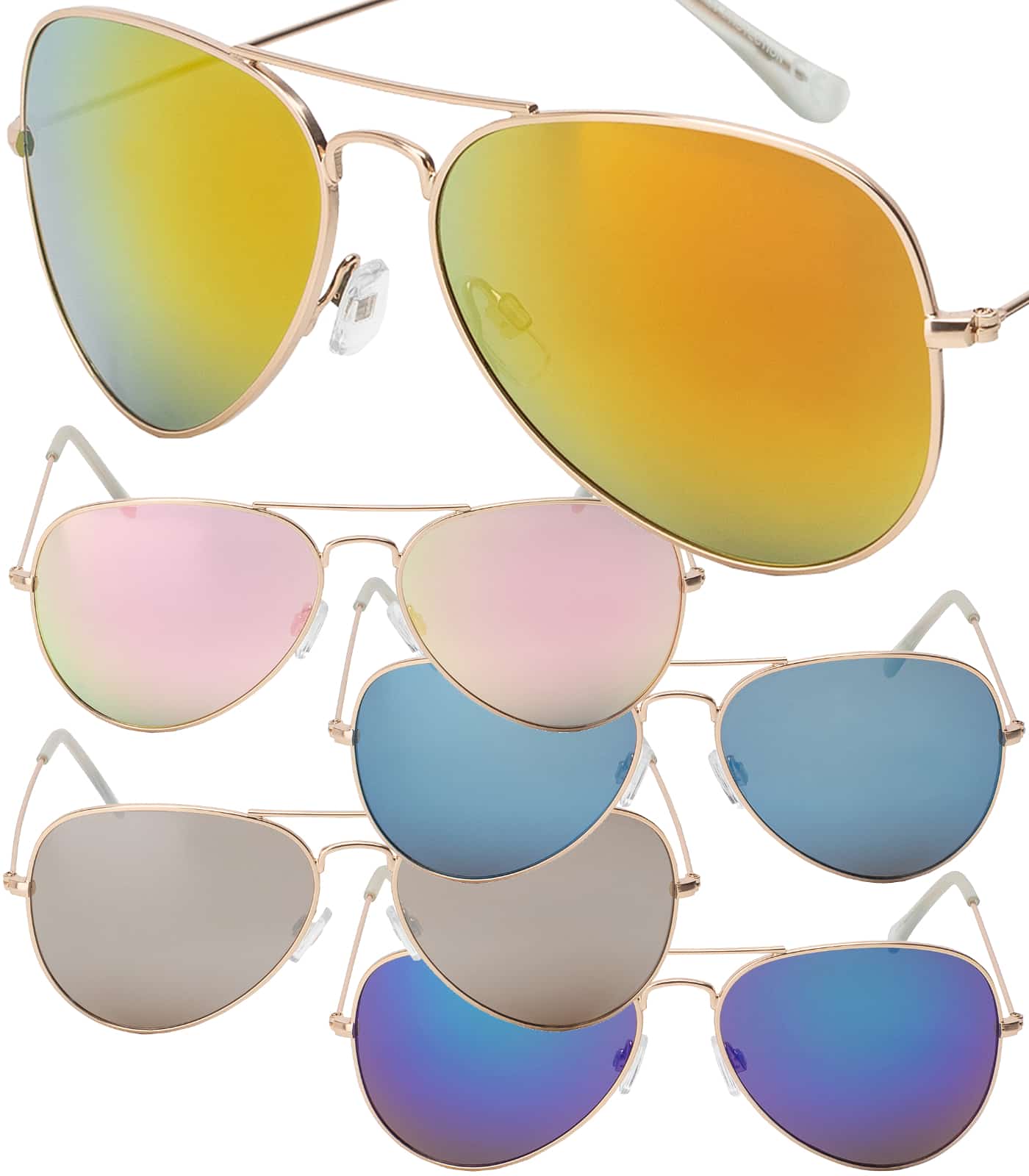 Pilot Sunglasses with Metal Frame