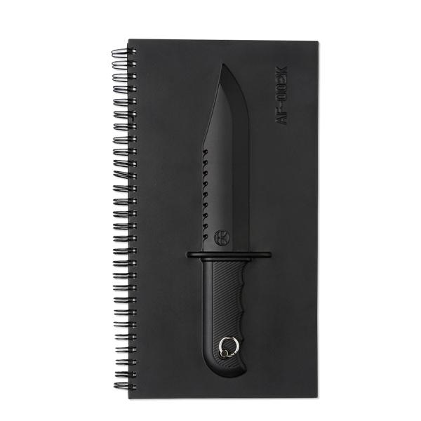 Luxury Notepad Notebook with an Embossed Knife