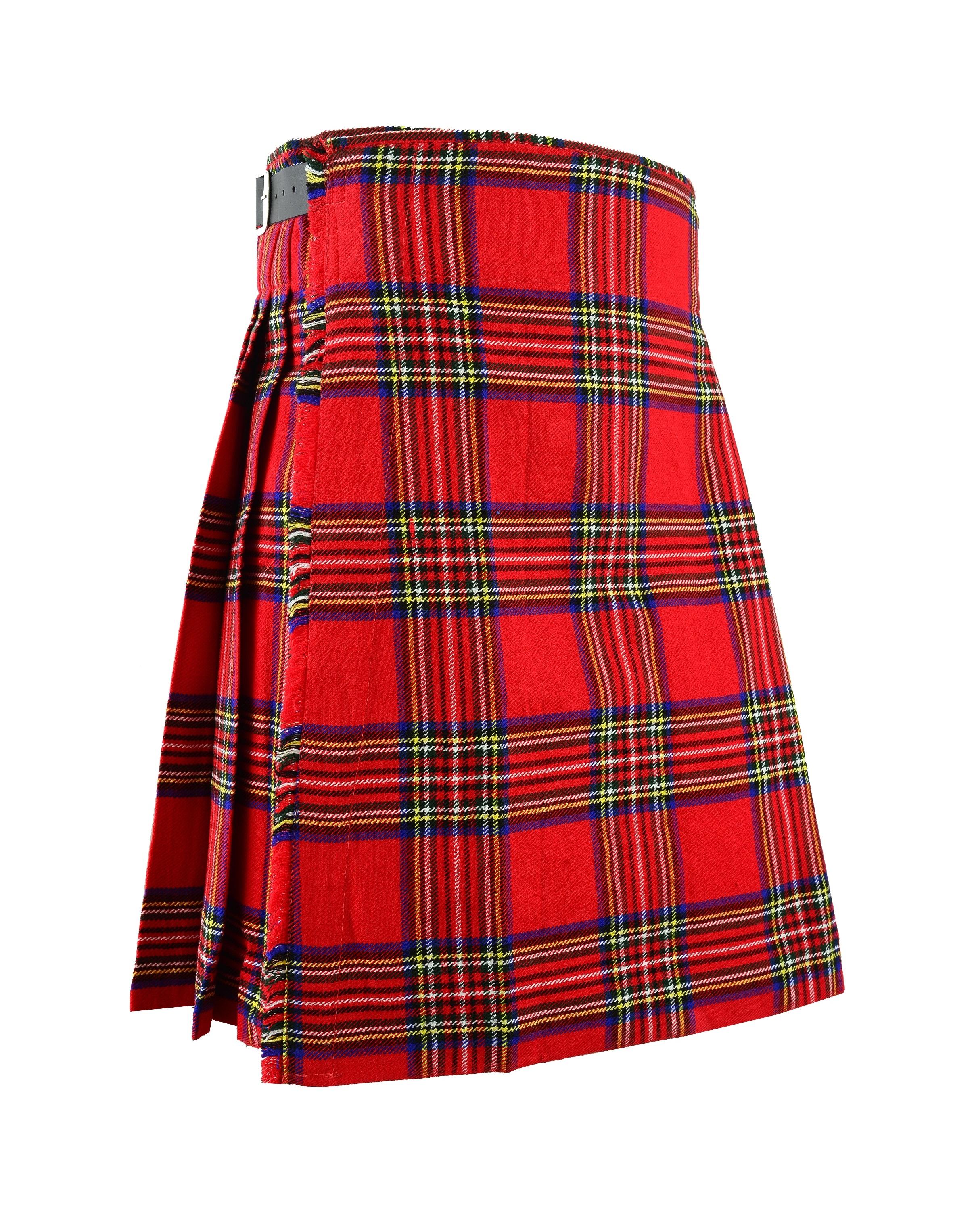 Mens Scottish Kilt Royal Stewart Tartan Traditional Highland Dress Party Wedding Attire