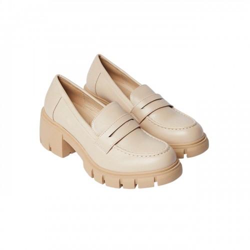 Faith Womens/Ladies Neddie Chunky Penny Loafers