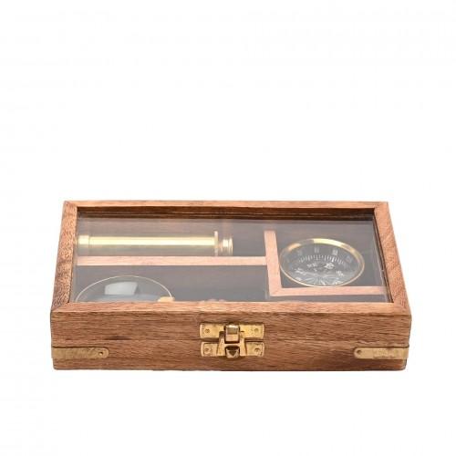 Harvey Makin Telescope, Compass & Magnifying Glass Set