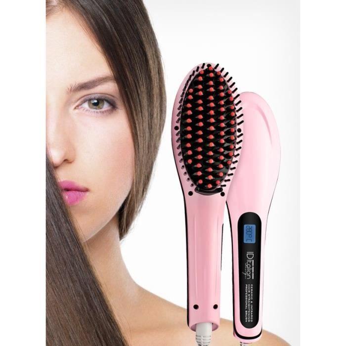 Pink Straightening Brush IDItalian Design