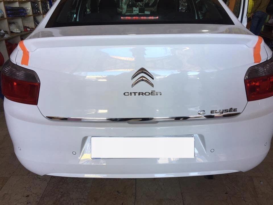 Citroen C-Elysee - Chrome Trunk Trim - Tailgate Accent - Premium Car Rear Detail - Shine Enhancer