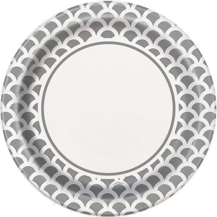 Unique Party Scallop Disposable Plates (Pack of 8)