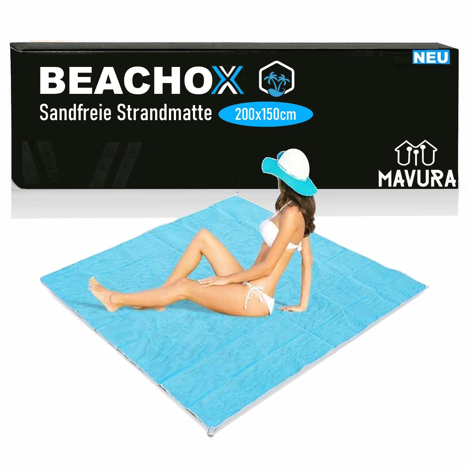 BEACHOX Sand-free Beach Mat Beach Blanket Picnic Blanket Beach Towel Camping Mat